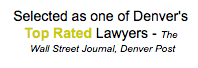 Denver Top Rated Lawyer Sticker